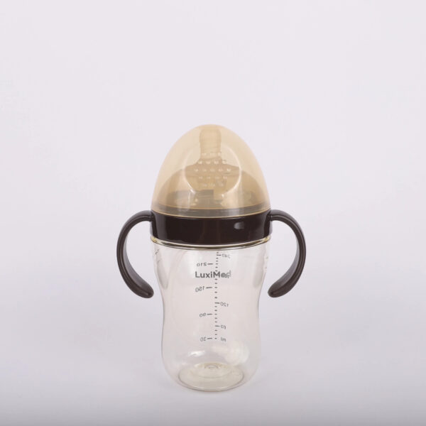 LuxiMed Baby bottles – Anti-Colic Baby Bottle, Extra Slow Flow, Breastfeeding-Like Silicone Nipple Bottle, Reduces Colic, Gas, & Reflux, Easy-to-Clean, BPA-Free, Vented Baby Bottles for Newborns, 0-3 Months