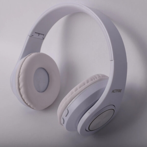 ACTFIRE Headphones – ACTFIRE Bluetooth headphones with up to 40 hours battery, microphone for call, foldable and comfortable, Android and iOs compatible