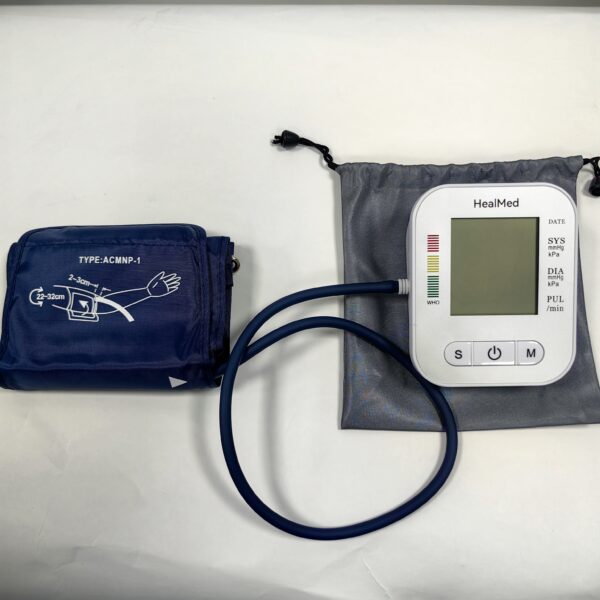 HealMed Blood pressure monitors – Blood Pressure Monitors for Home Use, Blood Pressure Machine Upper Arm with Large Wide Cuff Automatic Digital BP Machine LCD Screen BSX583(Light Blue) - Image 2