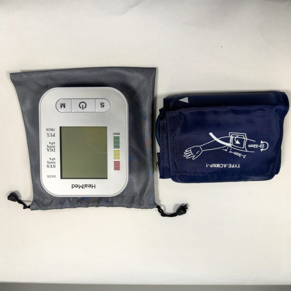 HealMed Blood pressure monitors – Blood Pressure Monitors for Home Use, Blood Pressure Machine Upper Arm with Large Wide Cuff Automatic Digital BP Machine LCD Screen BSX583(Light Blue) - Image 5